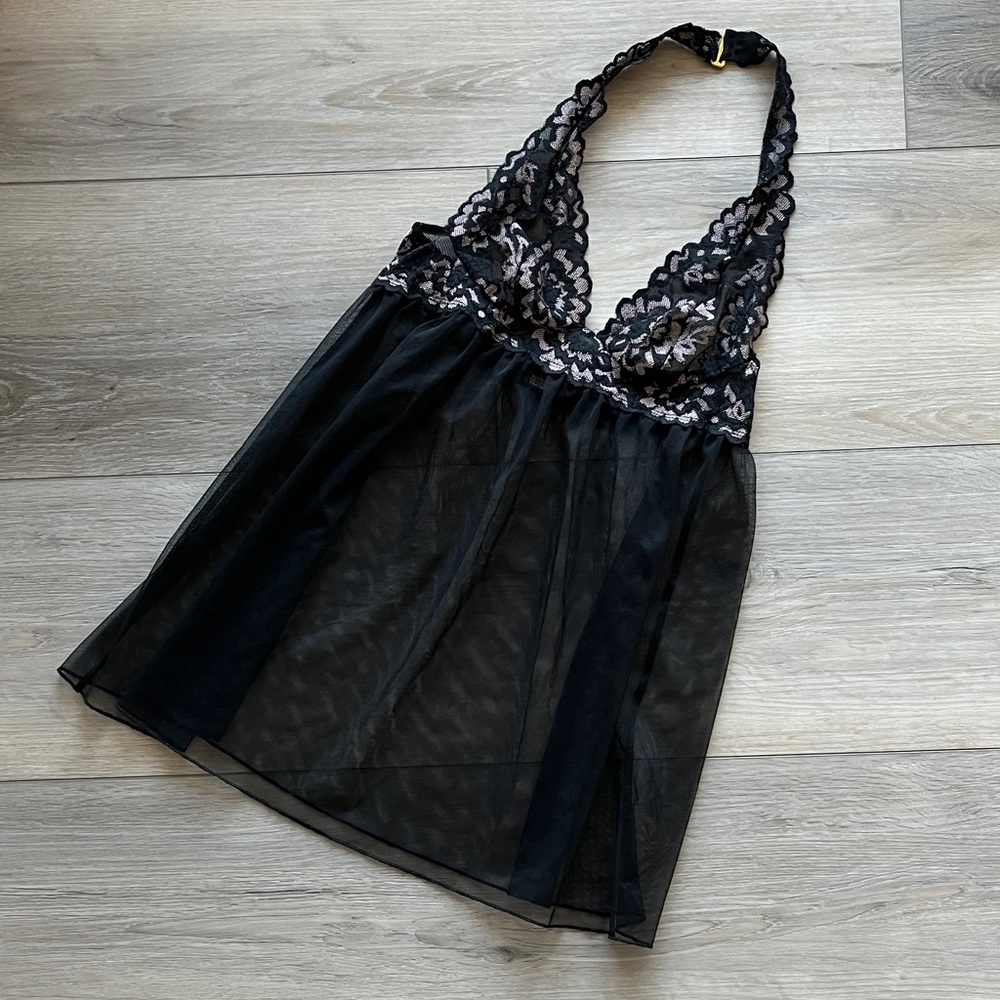👗 Victoria’s Secret Babydoll Lace Lingerie Black XS